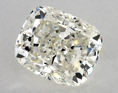 GIA 4.00 Carat K-SI1 Good Cut Cushion Modified Diamond